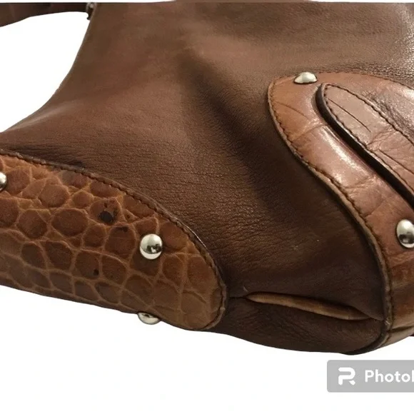 FURLA Made in Italy Genuine Leather brown - Picture 2 of 8